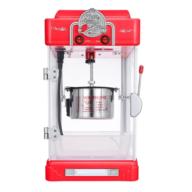 ماكينة صنع الفشار الجديدة التجارية المنزلية ماكينة الذرة الصغيرة للأطفال ماكينة صنع الفشار كروية غير لاصقة