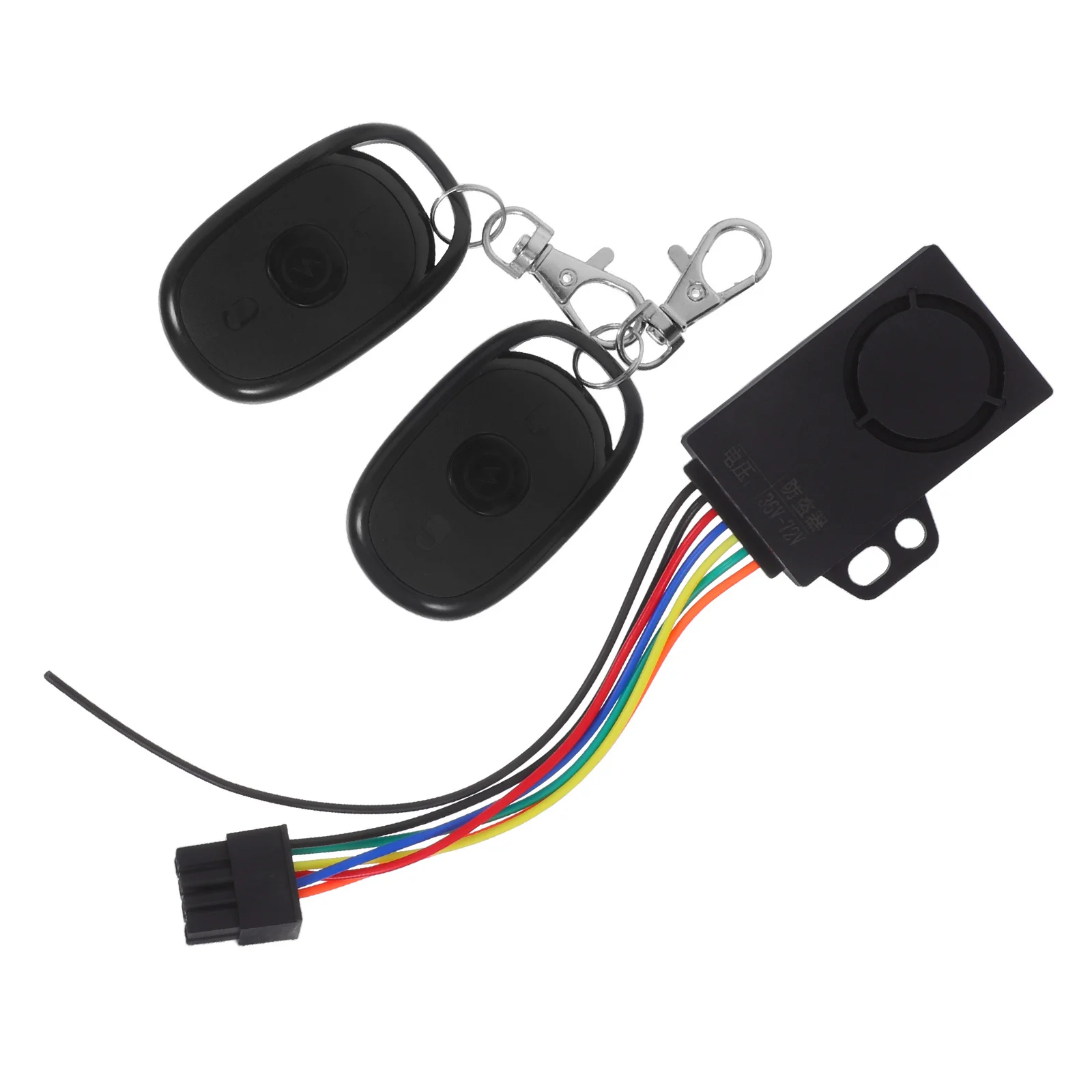 

1Set Electric Bike Anti-Theft Alarm Dual Remote Control High Sensitivity System Weather Resistant Low Power Consumption