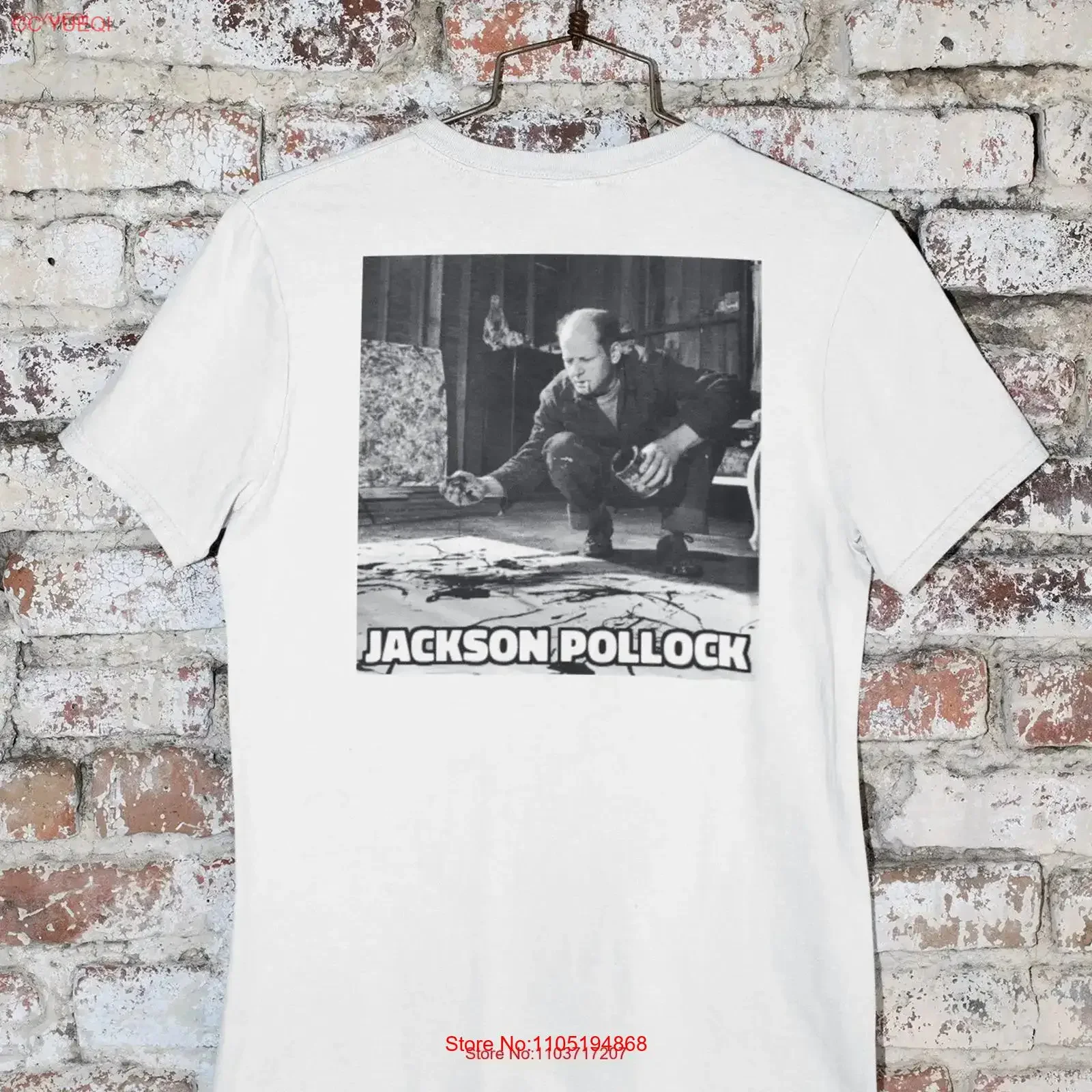 Jackson Pollock shirt American Painter T Abstract Expressionism NYC artisT G500 5 3 oz vintage Washed Soft graphic Breathable