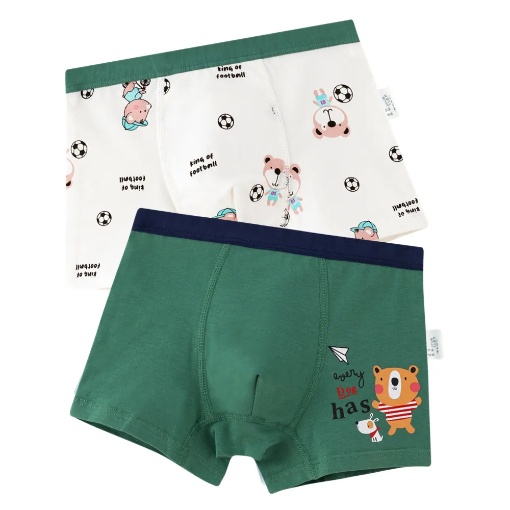 2pcs/lot Boy Underwear Boxer Grey All Seasons Boy Cotton Bottoms Kids Clothes 3 4 6 8 10 12 14 Years Old OKU203022