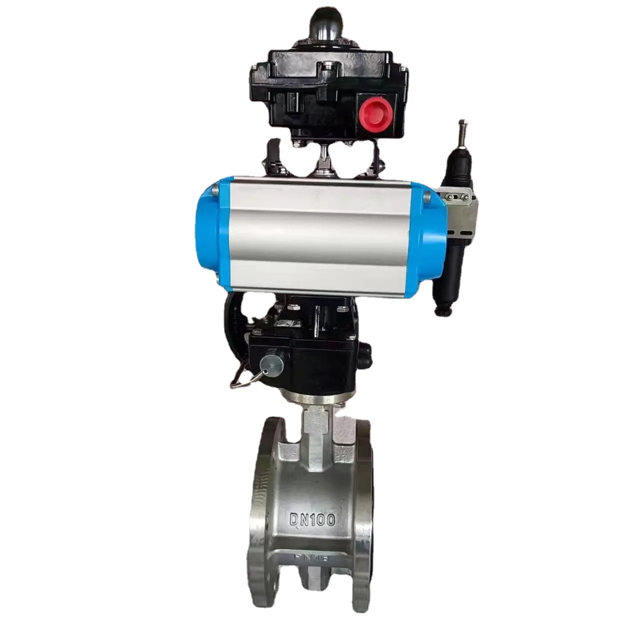 Moving flange butterfly valve D641X-16 single and double acting water system regulating soft seal DN100