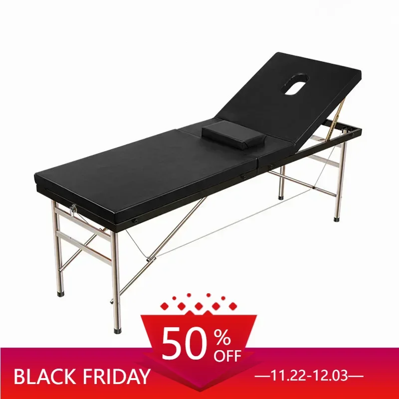 Aesthetic Stretchers Folding Bed Medical Massage Lash Luxury Portable Stretcher Furniture Maca De Estetica Table De YJT 0727