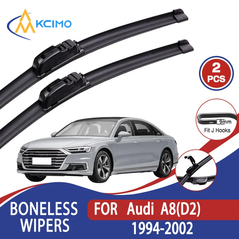

For Audi A8(D2) 1994-2002 Car Wiper U-type Soft Rubber Boneless Wiper HD Quiet Durable Automotive Wiper 22"+20"