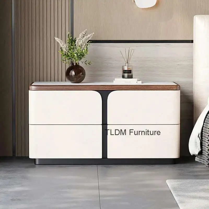 

Elegant Unique Night Table European Aesthetic Creative Luxury Nightstand Modern Storage Mesitas De Noches Bedroom Furniture