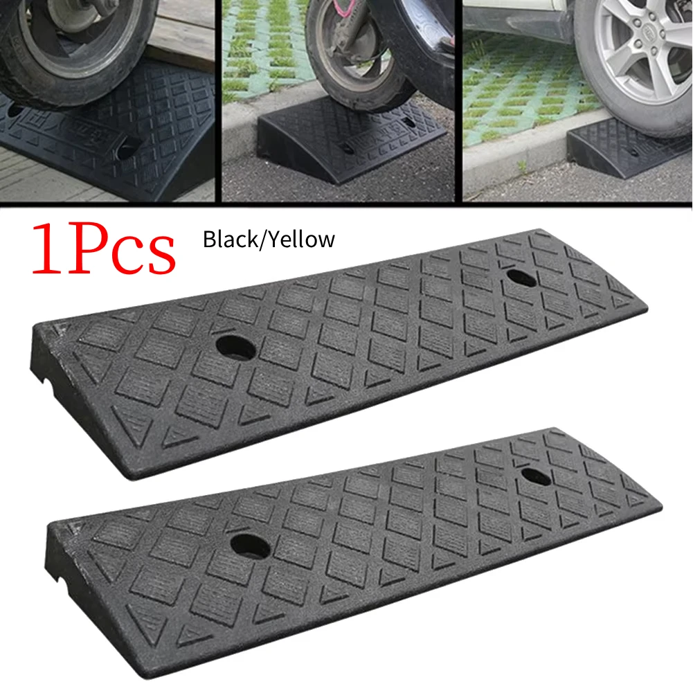 Rampas de entrada de rueda de coche, rampa Kerb de plástico de 30mm de altura, rampa de umbral antideslizante para umbral de coche, rampa de acera de umbral de garaje