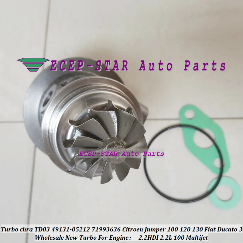 Free Ship Turbo Cartridge CHRA TD03 49131-05210 49131-05212 For Ford For Focus C-MAX Fiesta 1.6 For Peugeot Boxer 3 4HV PSA 2.2L