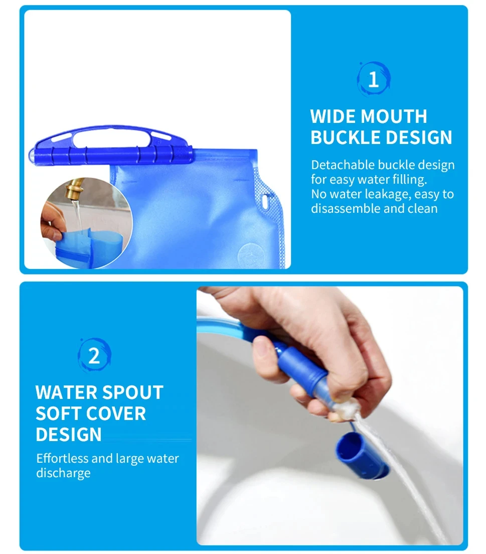 Outdoor Survival Water Filter Straw with Gravity Water Bag Filtration System Portable Water Purifier Emergency Accessories