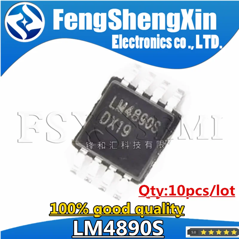 10pcs/lot  New LM4890 LM4890S XPT4890 LB4890 NS4890 MSOP8 power amplifier Chips