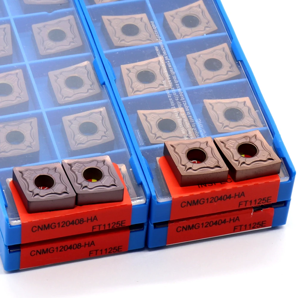 CNMG120404 CNMG120408-HA FT1125E Carbide Inserts External Turning Tool Metal Blade CNC Lathe Cutter Tools TNMG 160404