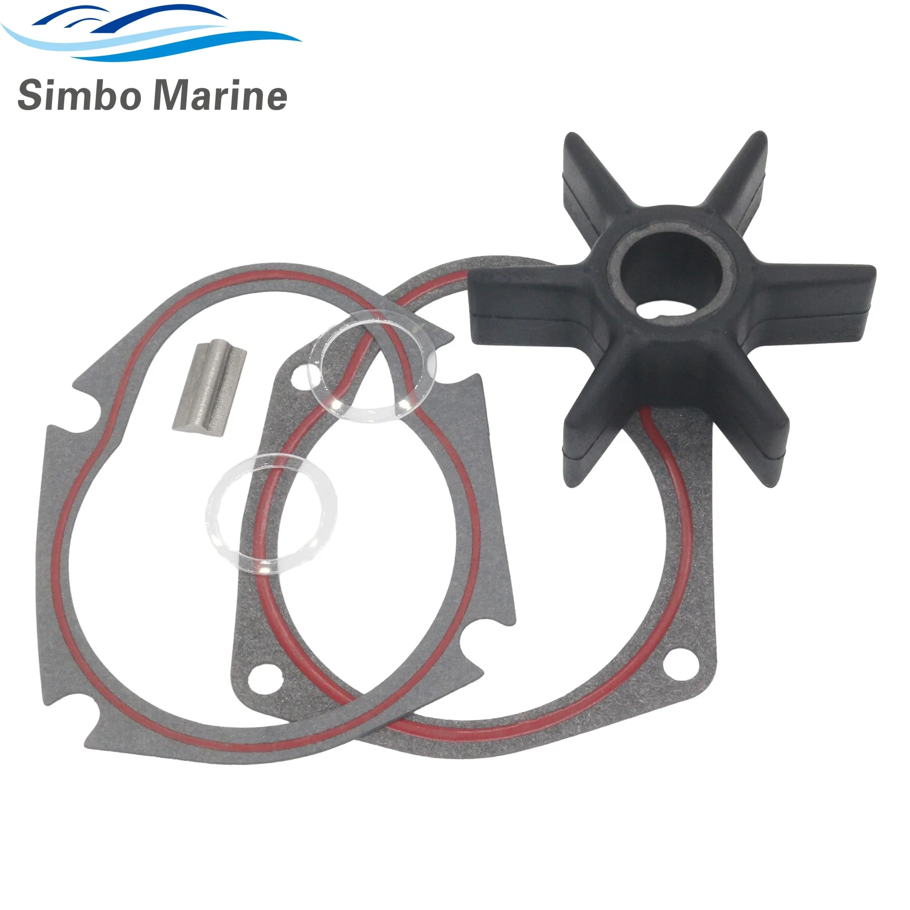 

47-19453 Ремкомплект крыльчатки водяного насоса, совместимый с подвесными моторами Mercury Marine Force от 30 до 75 л.с. Заменяет 47-19453T