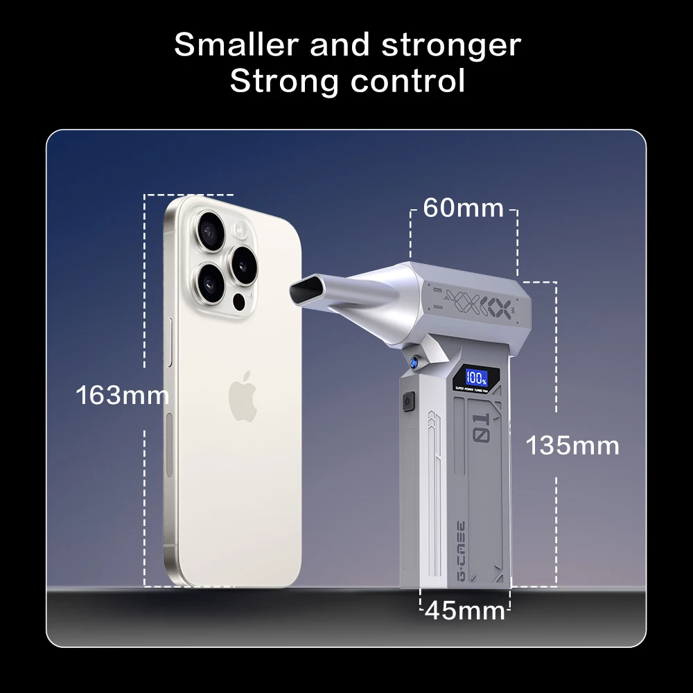 990000 RPM Turbo Fan High Power Jet Blower Borstelloze Motor Variabele Snelheid Stofzuiger Air Duster Handheld Luchtblazer