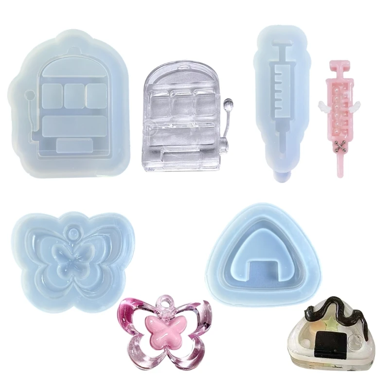 

Resin Casting Shaker Mold Butterfly Epoxy Silicone Mold for Pendant Jewelry Keychain Making Hanging Decorations