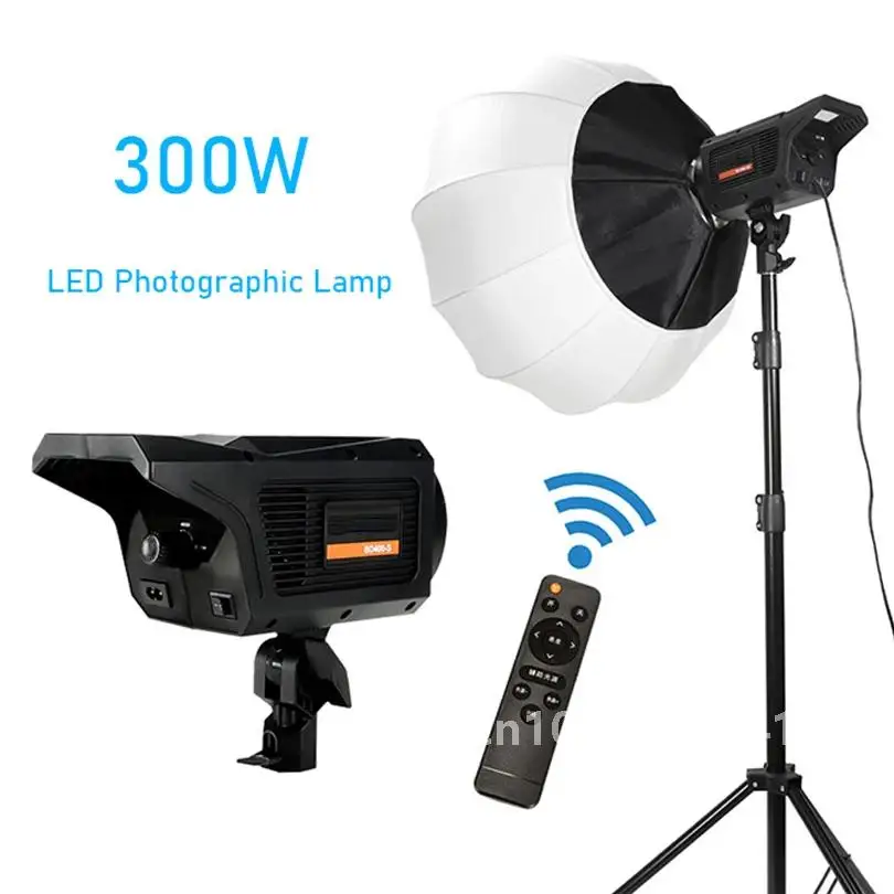 LED COB Video Light 150W Photography Lamp Dimmable Soft box 3-color With Remote Control For Studio Video Shooting Portrait Live