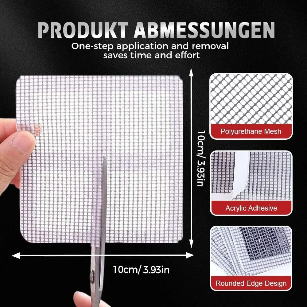 New Disposable Shower Drain Hair Catcher - Square Bathroom Floor Drain Protector (10pcs) view 2