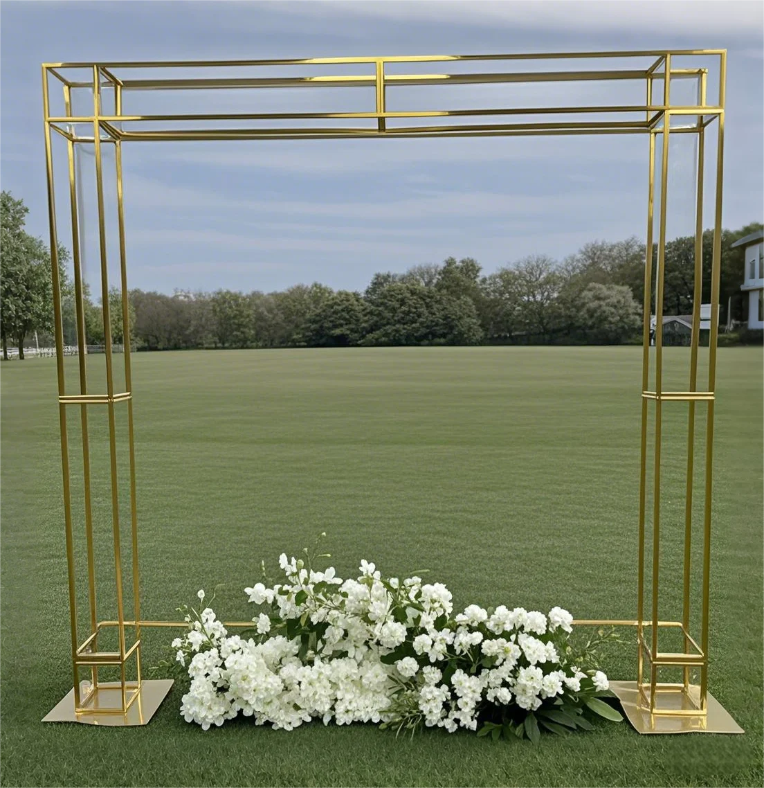 

Luxury Wedding Arch Backdrop Flower Balloon Stand Outdoor/Indoor Modern Irregular Shape for Ceremony Birthday Party Decoration