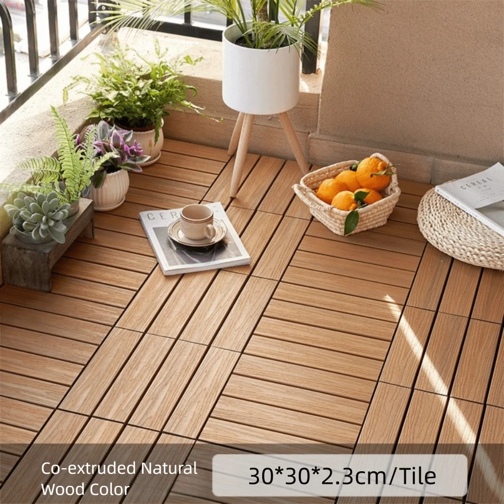 

Новый водонепроницаемый уличный пол из твердой древесины, блокировка, патио, терраса, установка «сделай сам», самоощающаяся терраса, кирпичный сад