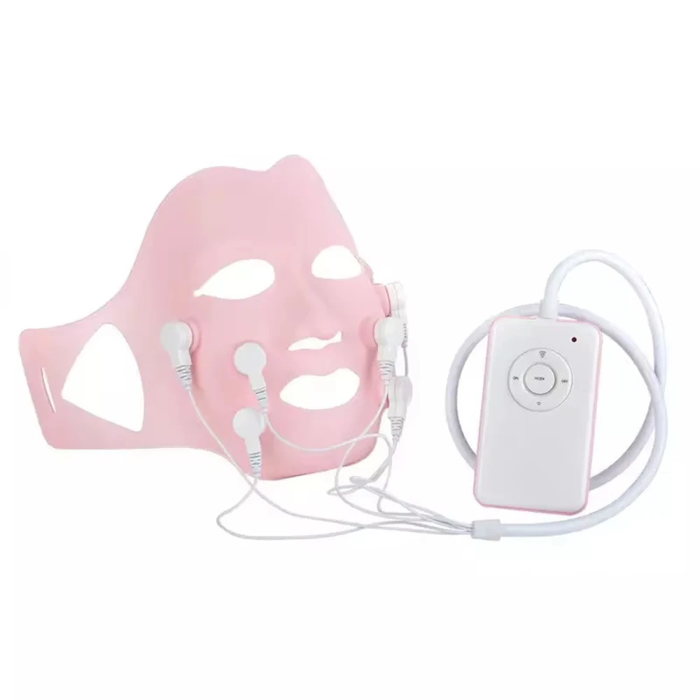 

Customizable Electronic Silicone Face Lift Mask Skin Whiten Mask Microcurrent Soft Gel Face Massager Apparatus Anti