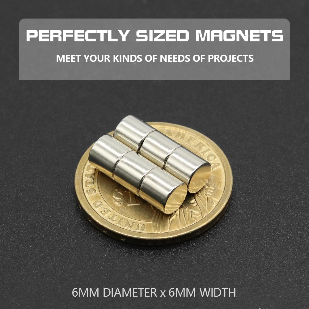 5/10/20/50/100pcs 6mm X 6mm N35 ndfeb Futam Mágnes szuper Hatalmas Neodímium magnets  Erős Állandó Mágneses imanes Korong 6x6