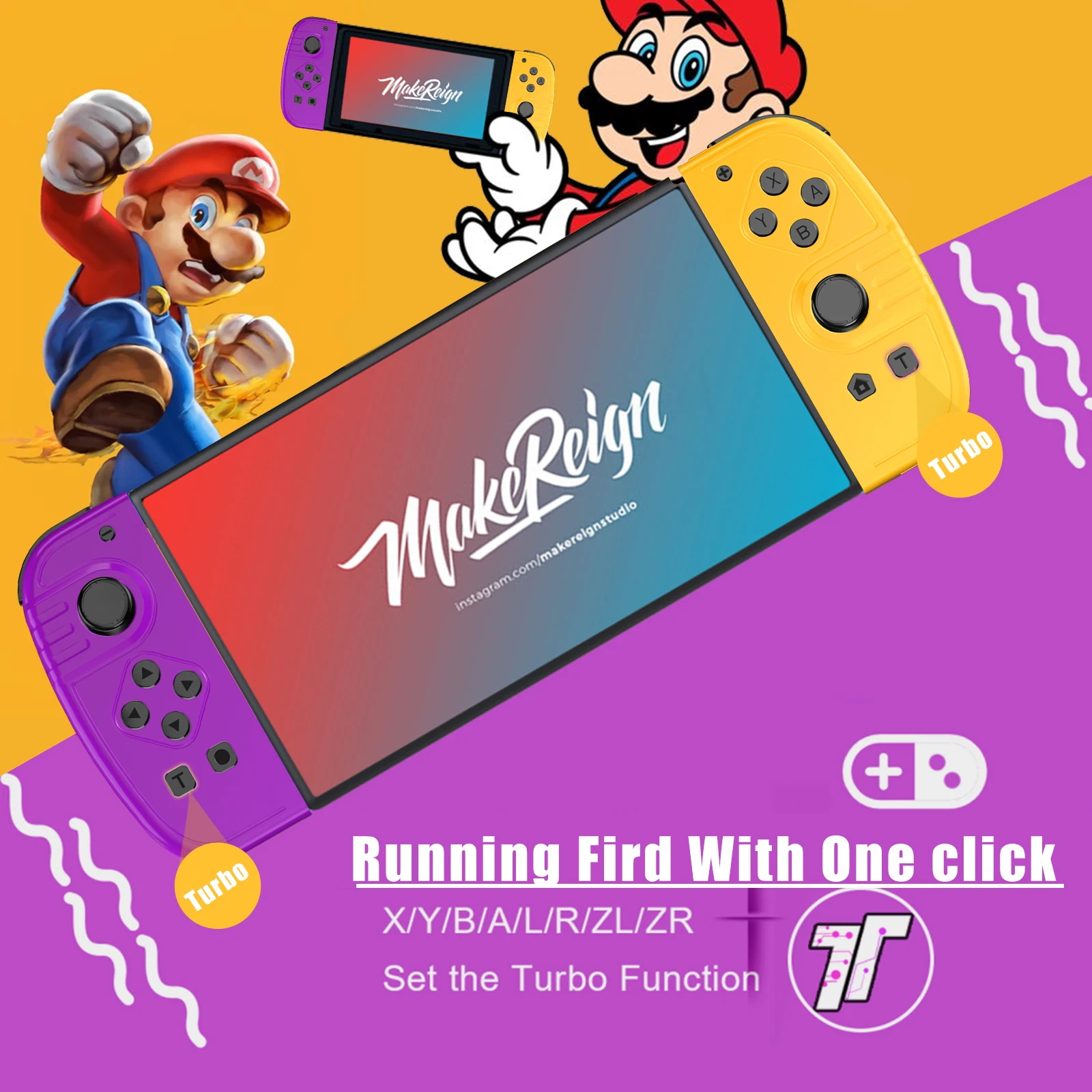 Joypad para Nintendo Switch Joy, izquierdo y derecho mando inalámbrico, Control de movimiento para Joy pad