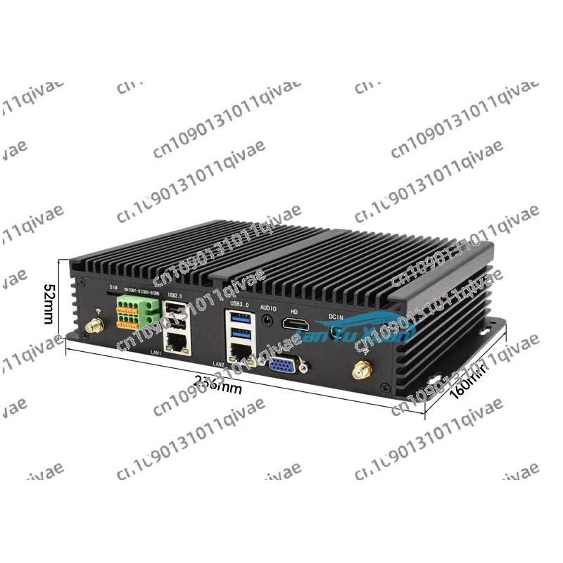 كمبيوتر صناعي مدمج جديد i5 10310U i5 8260U كمبيوتر صغير ثنائي LAN 6 * منفذ تسلسلي هيكل مدمج Win10/11 كمبيوتر مكتبي لينكس
