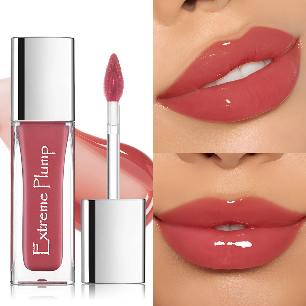 Waterproof Lip Gloss - Hydrating Mirror Finish, Sweat-Proof, Ideal for Daily Use & Holiday Gifts.
