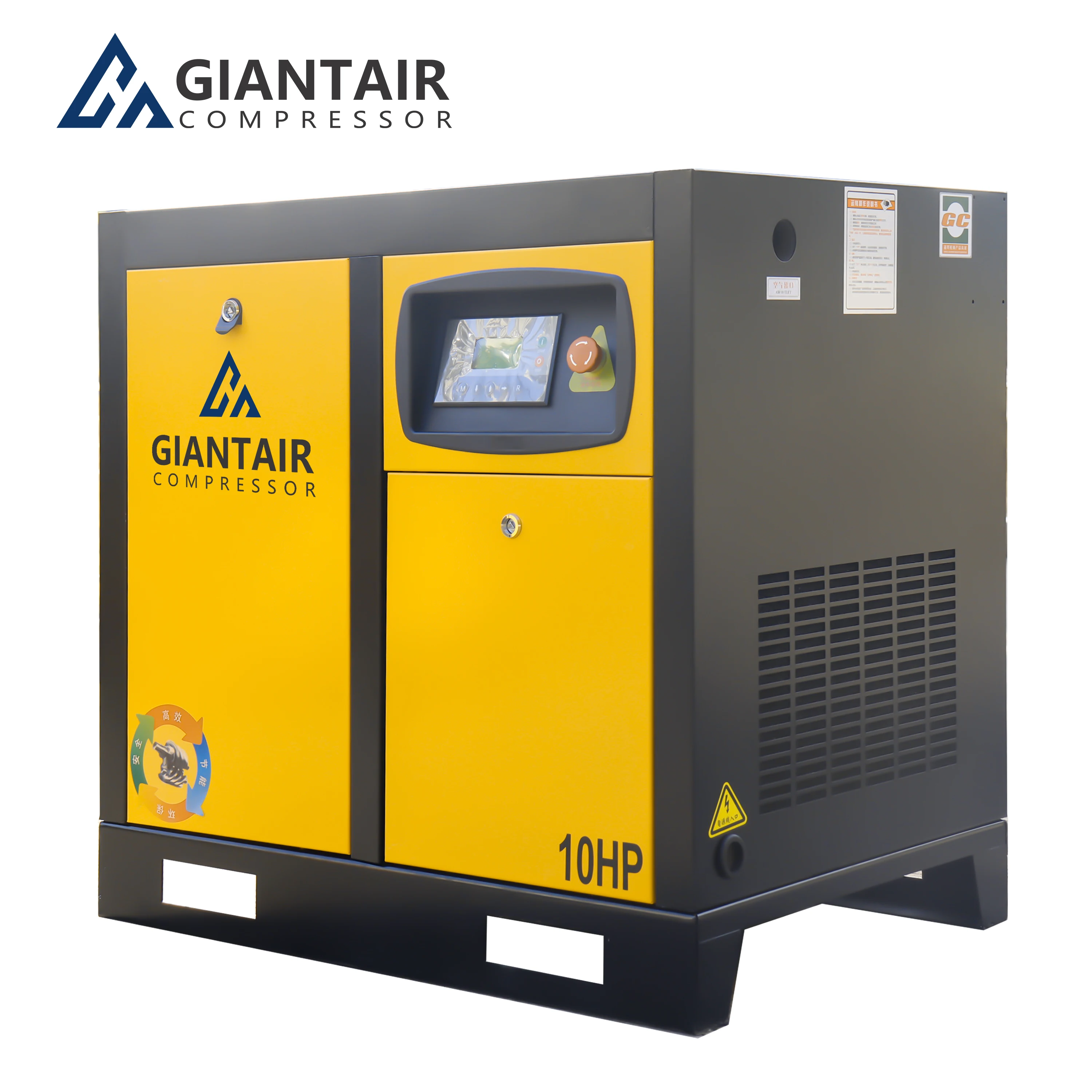 Giantair Screw Air Compressor 7.5kw 15kw 22kw 37kw 55kw 24l 200l 100l 200 Liter 1000 Liter 100 Liter Machinery Engines