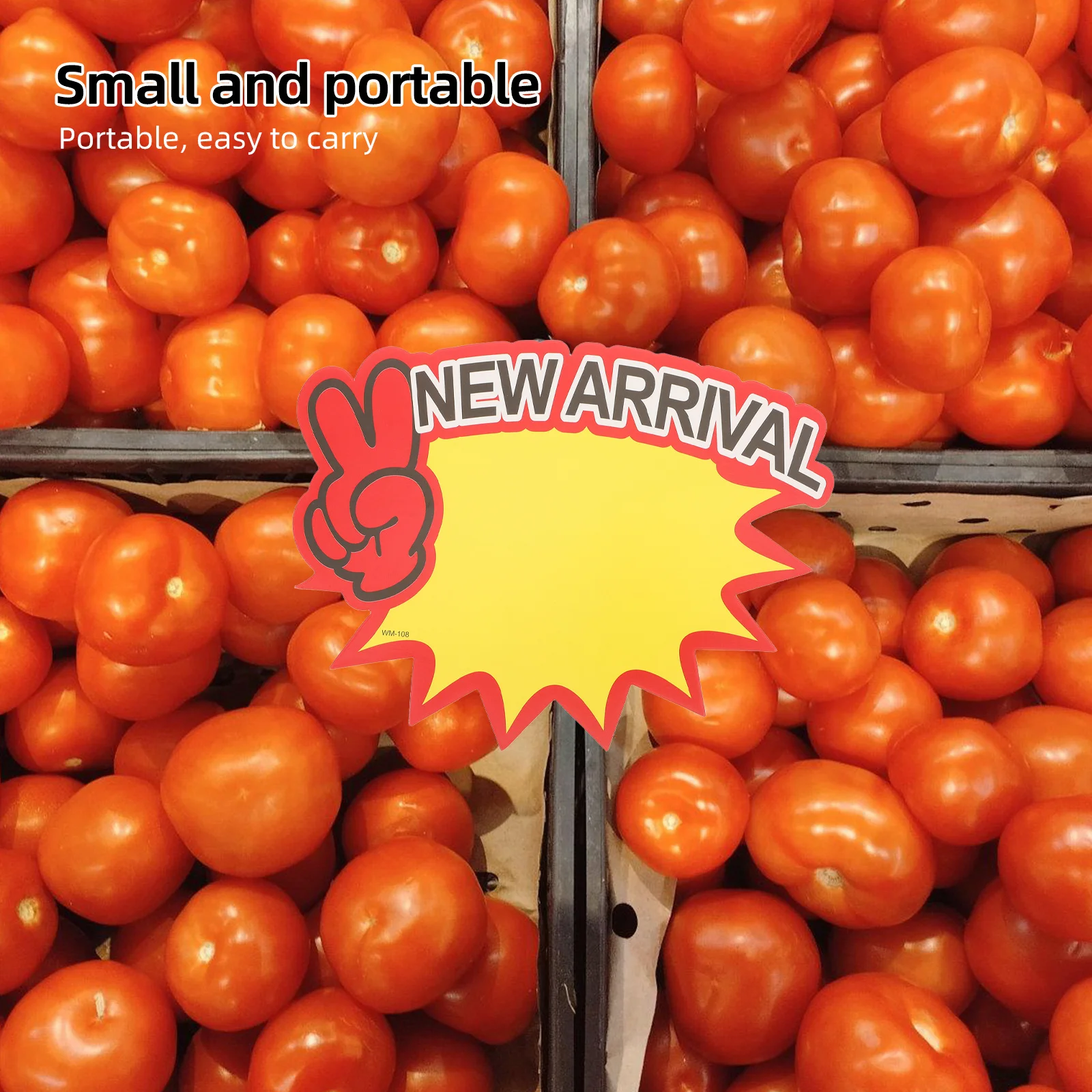 100 個の値札ブランクセールラベル小売店スーパーマーケット用紙広告看板商業ディスプレイ用値札