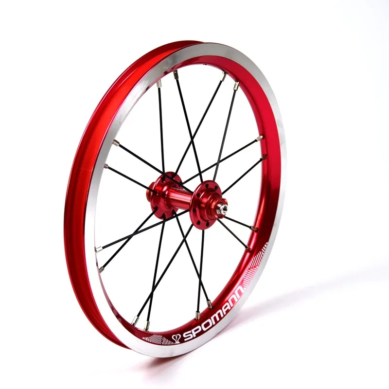 14 Inch Folding Bike Wheelset Alloy Front 74mm Rear 85mm 9T Single Speed V brake Wheel Set Front/Rear 16/20holes BMX wheel set