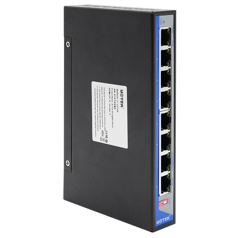 UOTEK 1000M 8 Ports Full Gigabit Unmanaged Ethernet Switch Support VLAN Function UT-CG1008