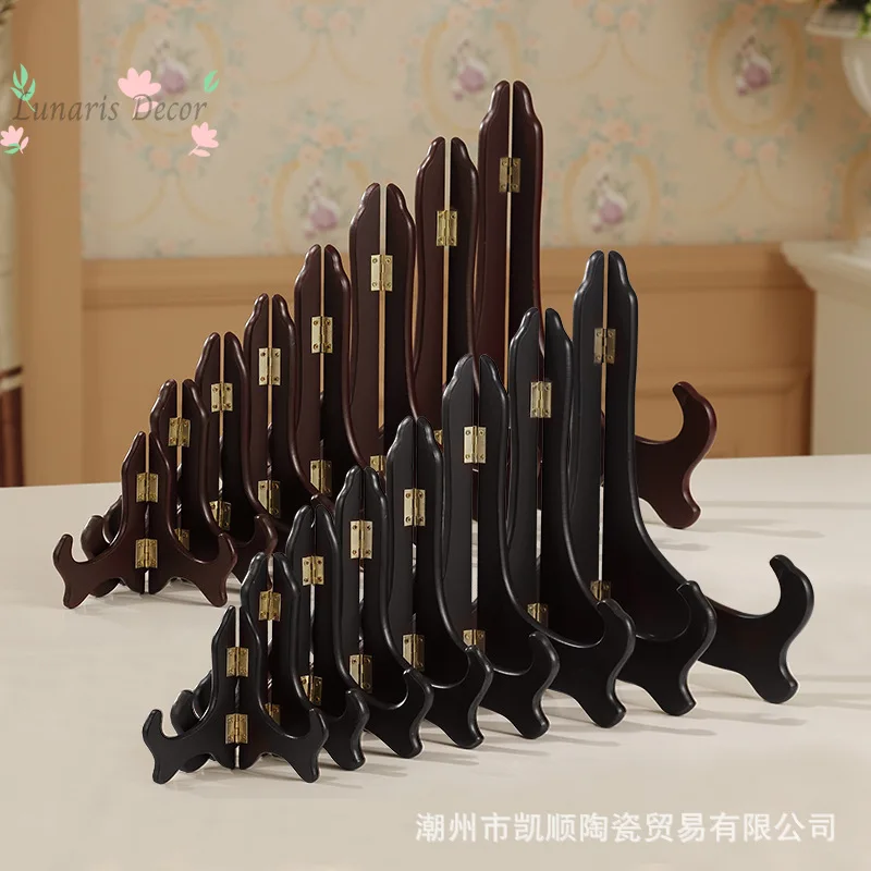 Plate photo frame tea cake ceramic disc rack bracket ornament rack plate density board rack