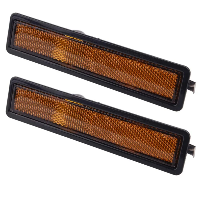 2X Yellow Rear Side Turn Signal Marker Light Lamp Lens Cover Shell For-BMW E30 E32 E34 318I 318Is 325Es 325I 63141377849