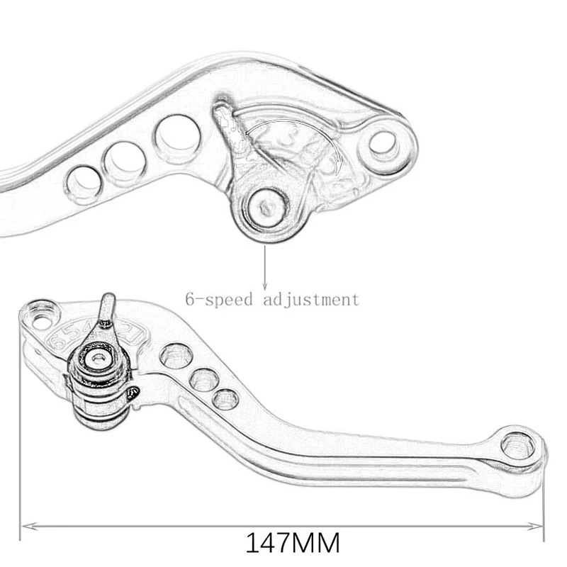 Motorcycle Brake Clutch Levers Aluminum Fit For CBR 600 RR 600RR CBR600RR 2003 2004 2005 2006 - view 5