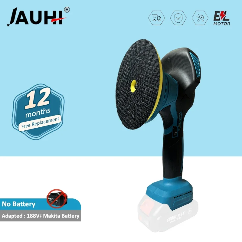 

JAUHI Cordless Car Polisher Electric Polisher Wireless Automobile Car Polishing Sealing Glaze Machine For Makita 18v Battery