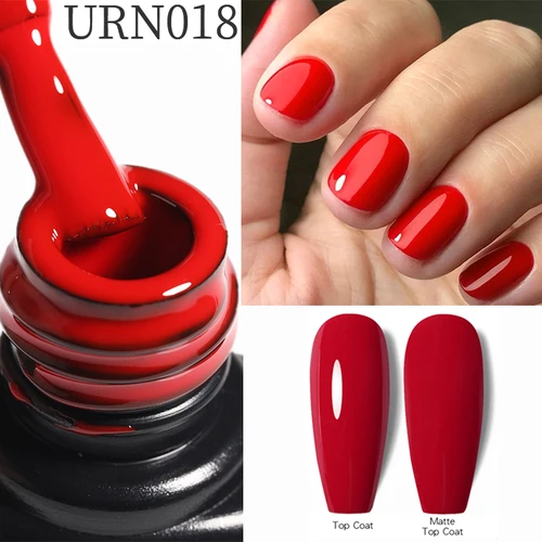 Imagen 2 del producto UR SUGAR 7,5 ml Esmalte de uñas en Gel rojo oscuro Esmalte de Gel Vernis Semi permanente Nail Art Manicura Soak Off LED Esmaltes de uñas en Gel UV