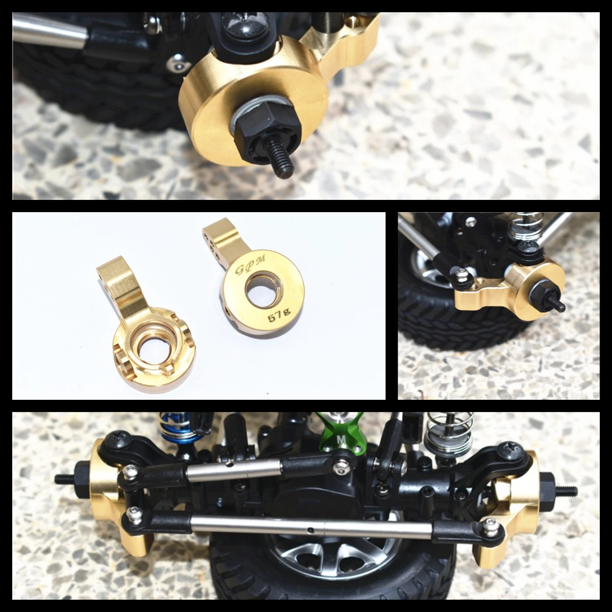 

GPM Brass Front Knuckle Arms For TAMIYA 1/10 R/C Mercedes-Benz G500 (58675)