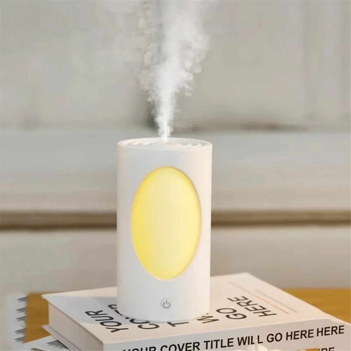 B53CC Rechargeable 600ml Portable Aroma Diffuser with Colorful LED Lights - Wireless Air Humidifier for Home and Travel