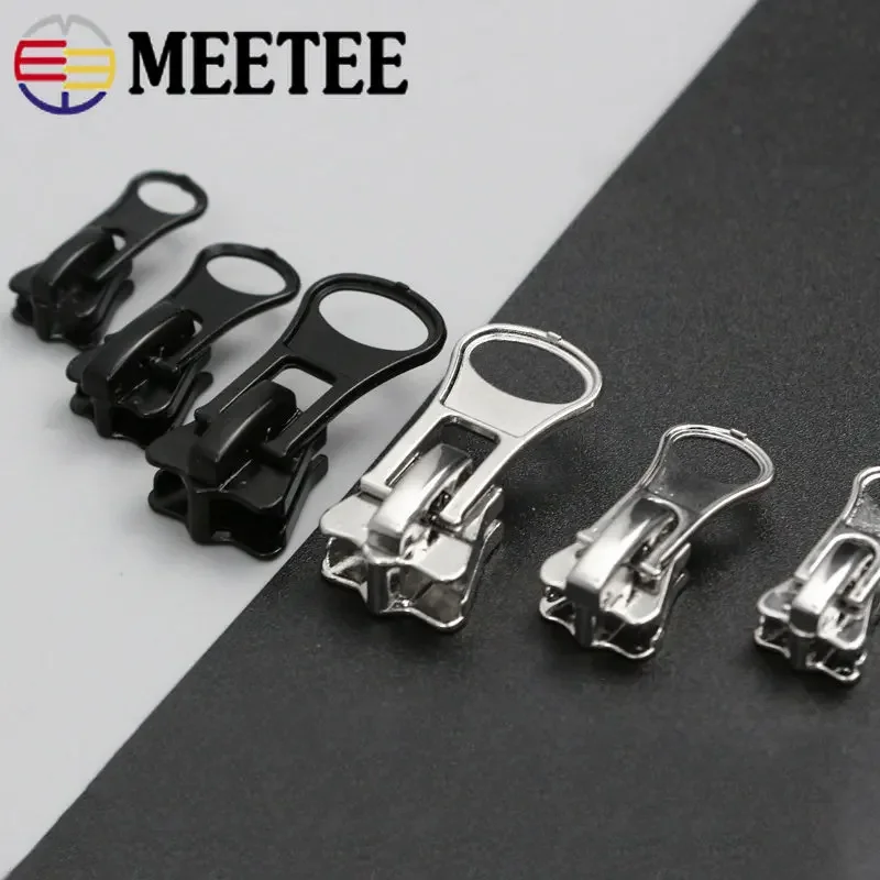 10Pcs 3 #5 #8 # 10# Zipper Sliders für Harz Reißverschlüsse Rucksack Tasche Zip Puller Kopf Zips reparatur Kit DIY Nähen Kleidung Zubehör