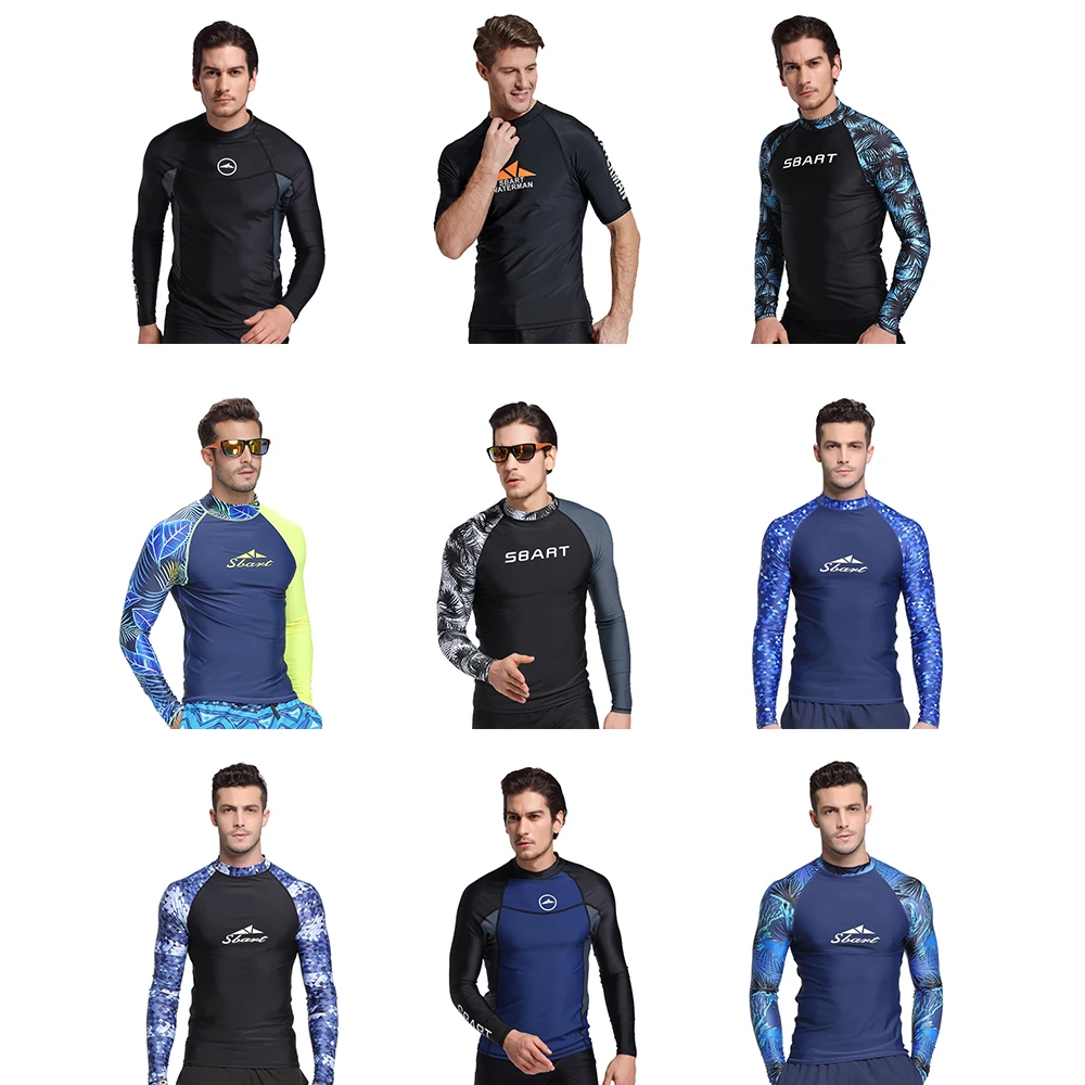 Men Clothes Surfing Rash Guards Sun Protective Summer Keep Warm Swimsuits Wetsuit Snorkeling Kayaking Diving Suit Quick Dry