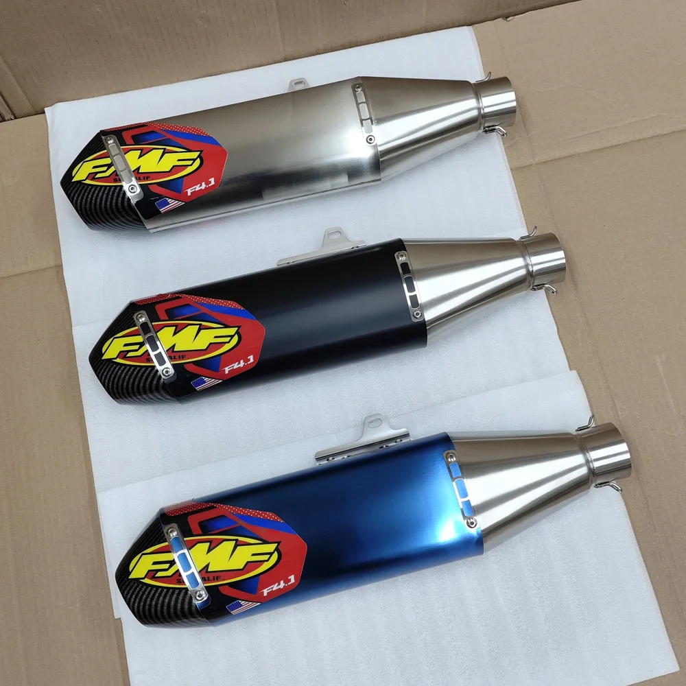 Length 490mm Inlet 51mm Motorcycle Exhaust Pipe Muffler FMF 4T Universal Slip-on with DB Killer