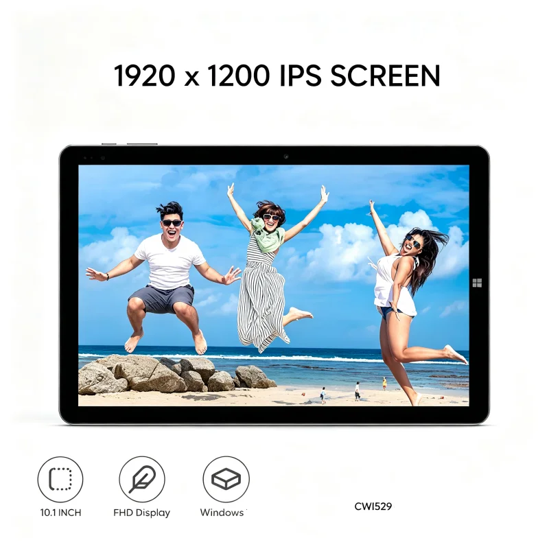 10.1 INCH CWI529 Windows 10 Tablet PC 4GB RAM 64GB ROM Z8300 CPU 1920 X 1200 IPS Screen WIFI 64-Bit Dual Cameras