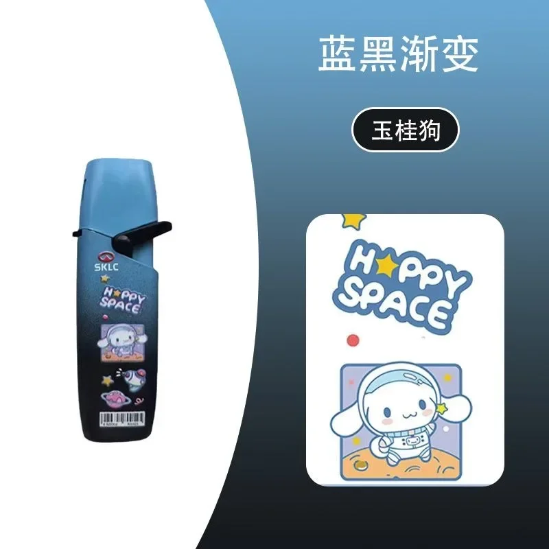 Hello Kitty Kuromi Cinnamoroll Kawaii Cute Anime Cartoon Gradient Cool Windproof Lighter Personalized Creative for Friends