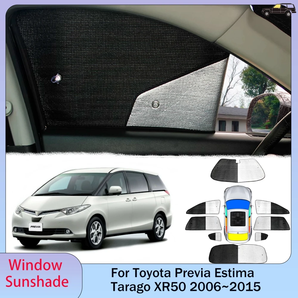 

For Toyota Previa Estima Tarago XR50 2005 ~2019 2007 Car Sunshade Side Window Windshield Sun Shade Protector Parasol Accessories