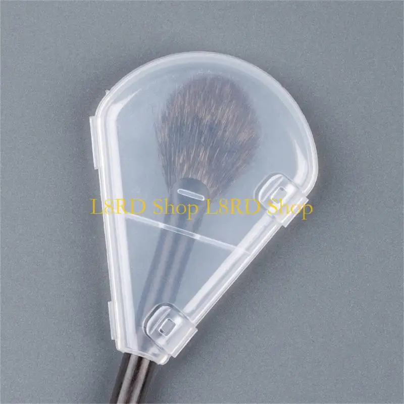 L8RD 10 PCs/conjunto maquiagem Tampas escova maquiagem Casa organizadora escova plástico porta -escova para