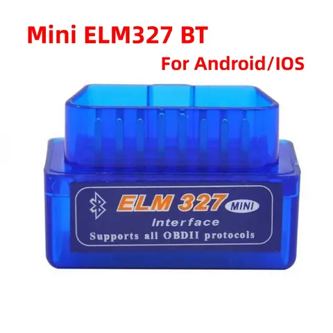 새로운 미니 ELM327 블루투스 V2.1 Obd2 자동 자동차 진단 스캐너 elm 327 블루투스 안드로이드/IOS ODB2 스캔 코드 리더 obd2