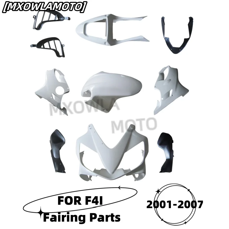 

Запчасти для мотоциклов для F4I 2001-2007, полный комплект обтекателя, неокрашенный кузов, обтекатель, инъекционные компоненты из АБС-пластика