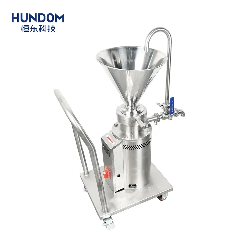 Factory Stainless Steel Peanut Butter Making Machine Tahini Colloid Grinder Vertical Colloid Mill For Mayonnaise / Food