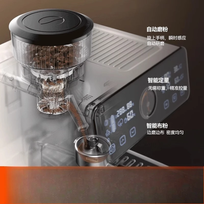 Coffee machine household grinding integrated Italian semi-automatic constant temperature milking commercial double