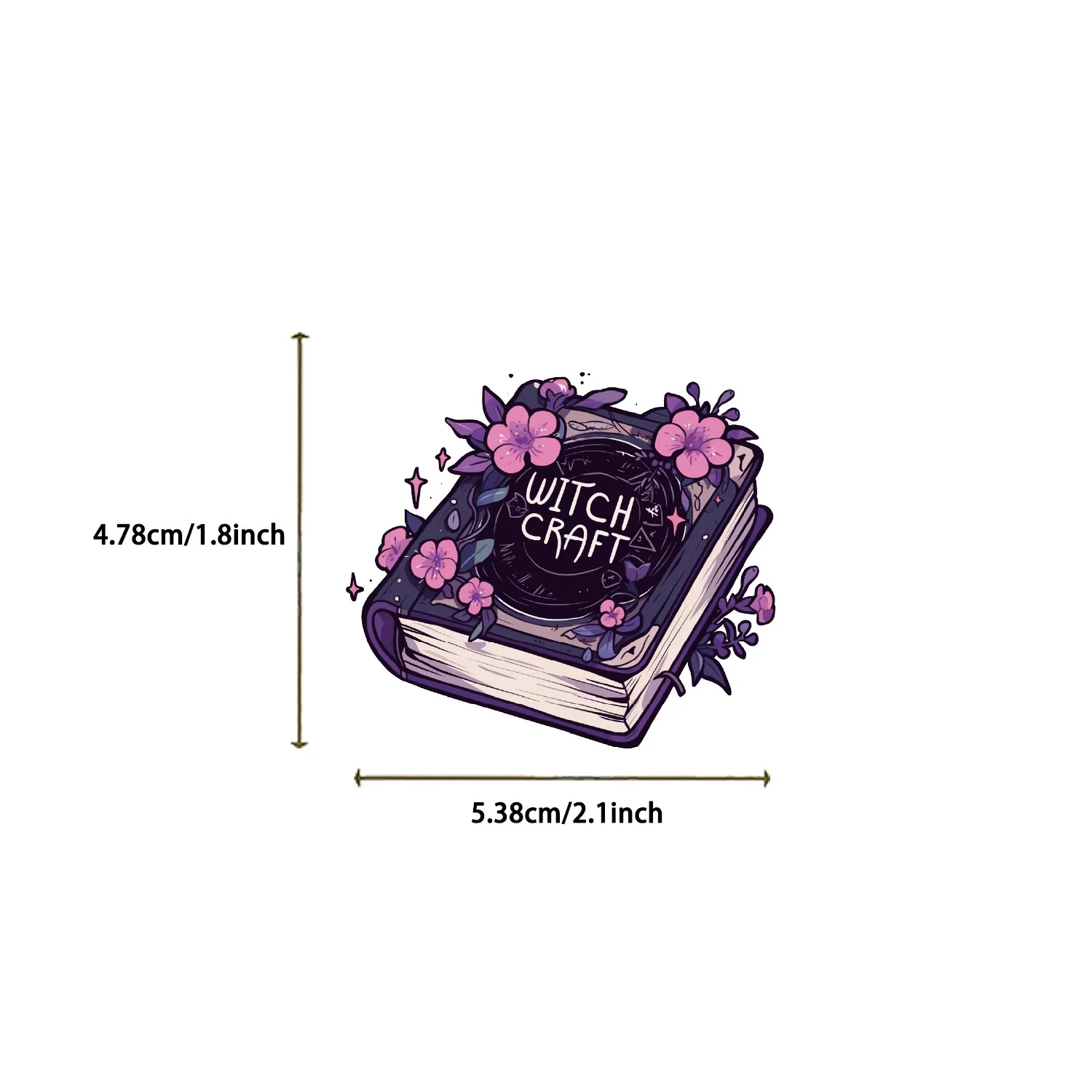 10/30/50/100PCS Purple Witch Series Reading Cartoon Sticker DIY Fridge Laptop Luggage Skateboard Graffiti Joke Sticker