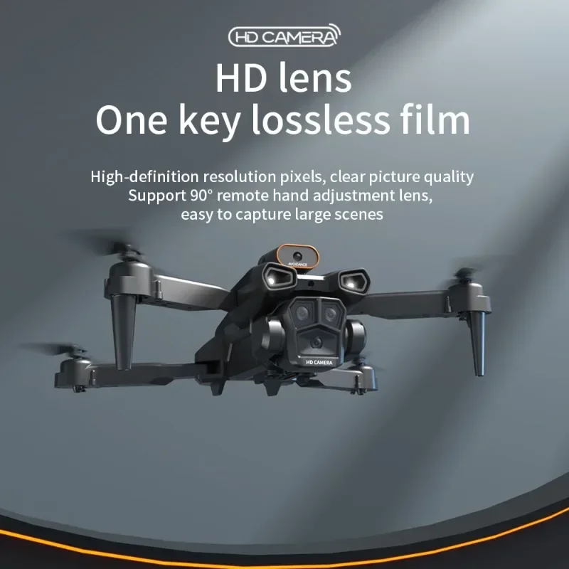 Drone dobrável com tração nas quatro rodas, evita obstáculos, controle remoto, fotografia aérea, brinquedo de aeronave dobrável, presente para meninos