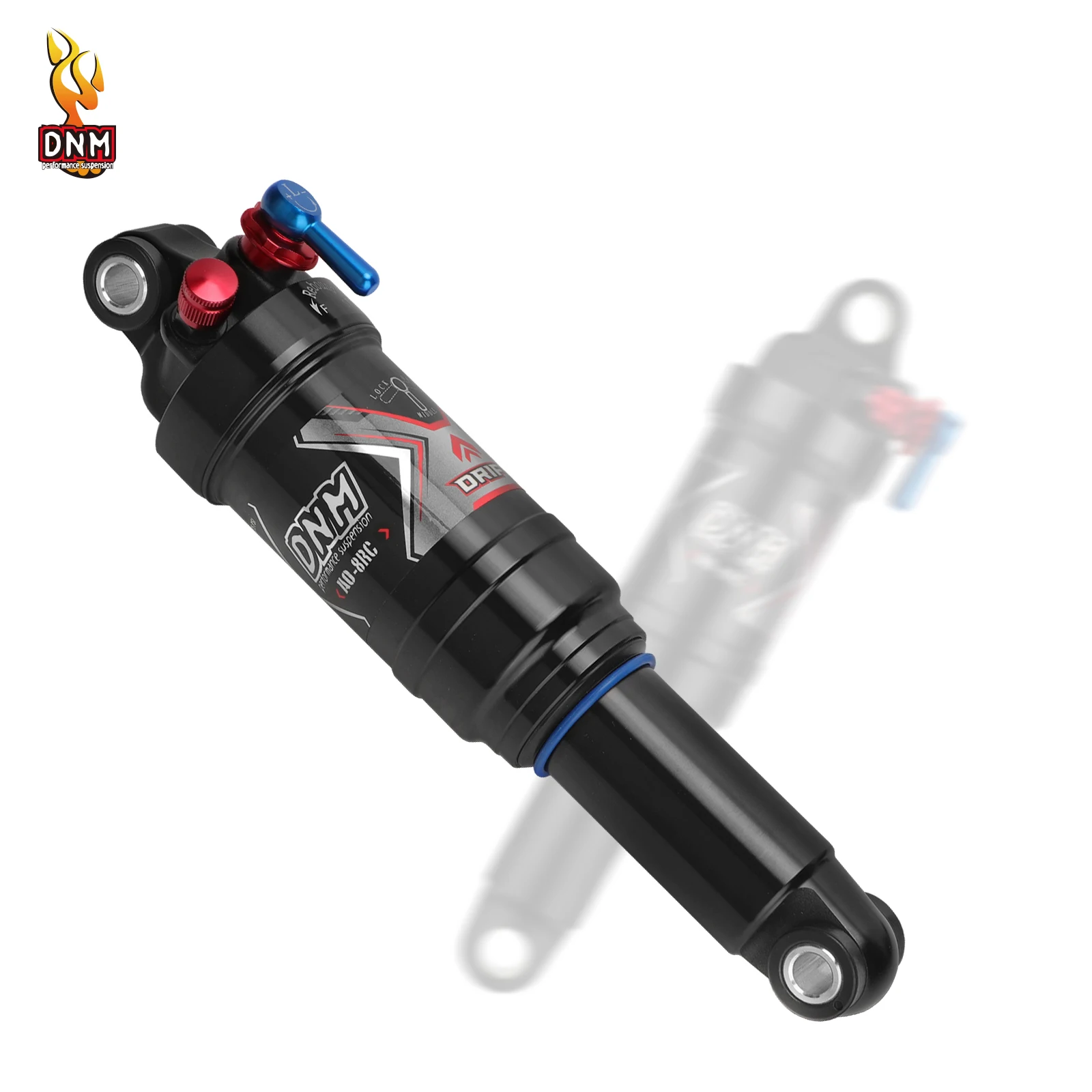 DNM-AO-8RC Mountain Bike traseiro Air Shock Absorber, acessórios de bicicleta, cauda macia, XC MTB, 165mm, 190mm, 200mm, 210mm